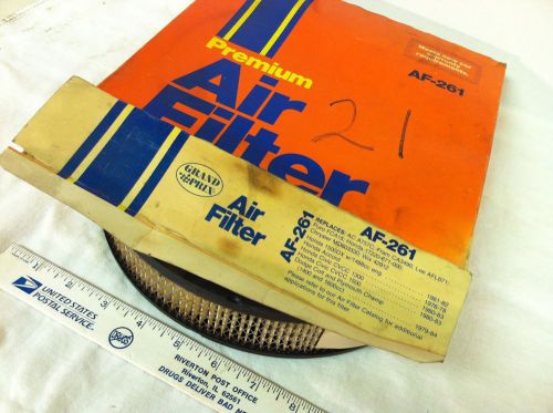 Honda  and colt, grand prix air filter,  af261  1975 to 84.   item:  1611