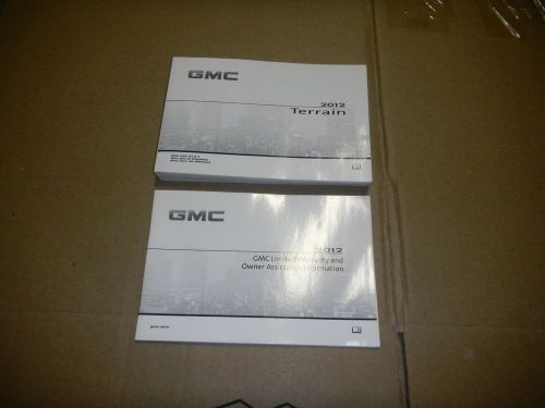 2012 gmc terrain owners manual set + free shipping