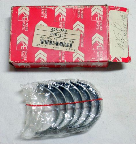 Nos rod bearing set for mgb moss motors