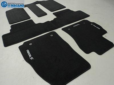 Mazda 5 2012-2013 new oem front and rear charcoal black floor mats set of four