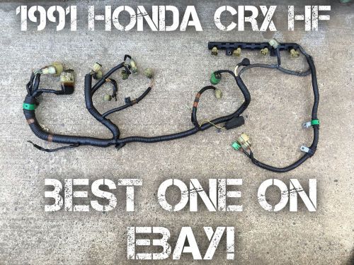 1991 honda crx hf oem engine wire harness obd-0 m/t 5-speed 88 89 90 91 mpfi si