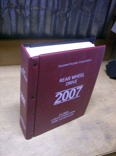 2007 daimler chrysler rear wheel drive global labor operation time schedules