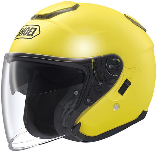 Shoei j-cruise open face motorcycle helmet brilliant yellow size medium