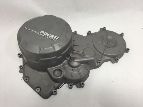 Ducati 899 panigale oem silver engine motor clutch housing side case cover
