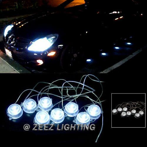 Brabus style led undercar underglow under car glow lighting puddle light kit c07