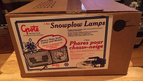 Perlux grote snow plow snowplow lights lamp kit pair 64261-4 new!