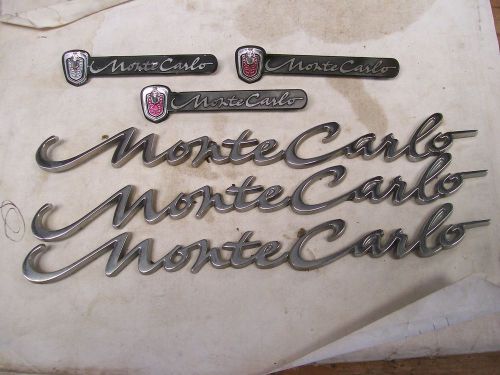 Chevy monte chrome trunk script ornament emblem