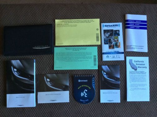 2015 chrysler 200 owners manual set + dvd w/case-fast free shipping!