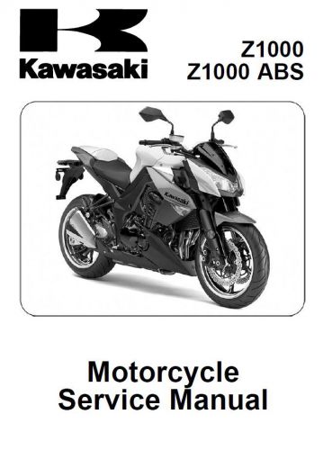 Kawasaki z1000 service repair maintenance workshop manual (2010) [**pdf**]