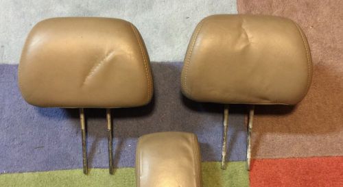 98-02 honda accord lf/rh headrest tan leather