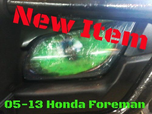 Honda foreman trx500 2005-13 new green eye&#039;s headlight cover&#039;s  made in usa