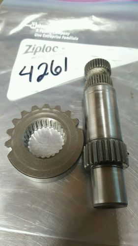 1985 honda 200x kickstarter spindle and starter drive gear used #4261