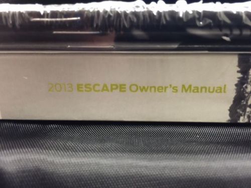 2013 escape owners manual/portfolio (complete and sealed)