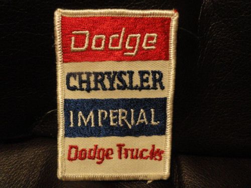 Dodge, chrysler, imperial, trucks patch - vintage - new - original - auto