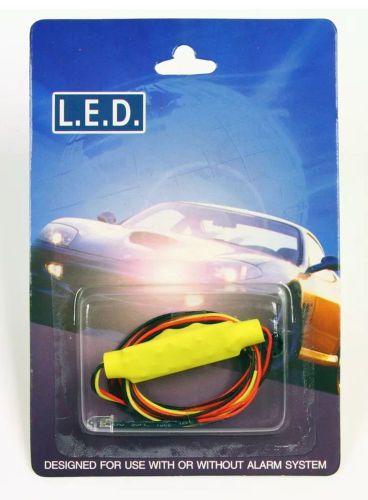 Lot of 6 super bright flashing led amber use with or without car alarm