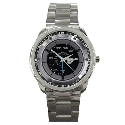 New speedometer rpm ford mustang custom stainless steel metal watch