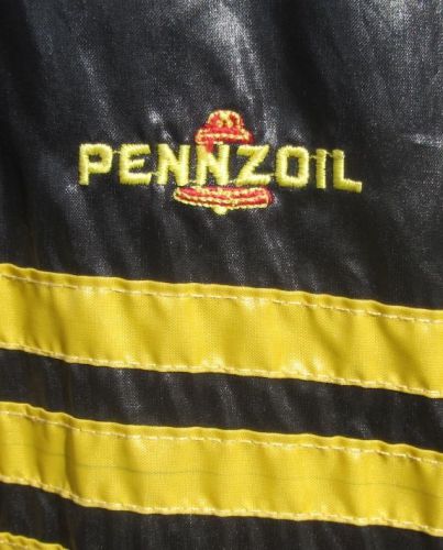 Vintage awesome embroidered penzoil motor oil advertising jacket xxl  **rare**