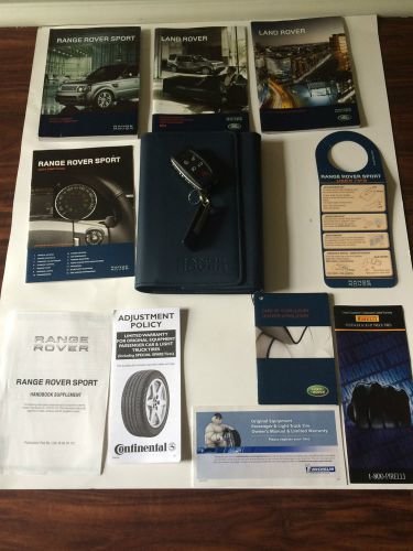 2011 land rover range rover sport driver&#039;s owner manual with a case and key