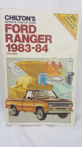 L@@k chilton&#039;s repair manual  tune up guide ford ranger pickup truck 1983 1984