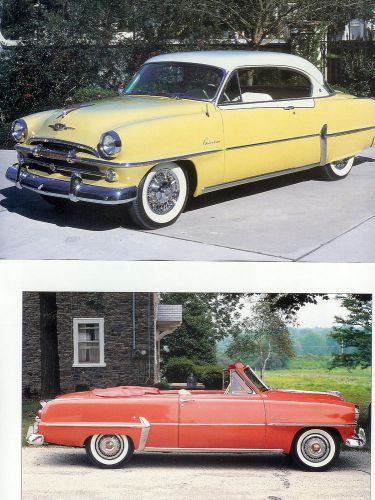 1953 -1954 plymouth 14 pg color article cranbrook belvedere