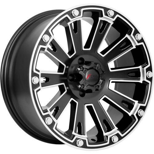 17x9 machined black forza offroad fo308 5x5 -12 wheels 37x12.50r17lt tires