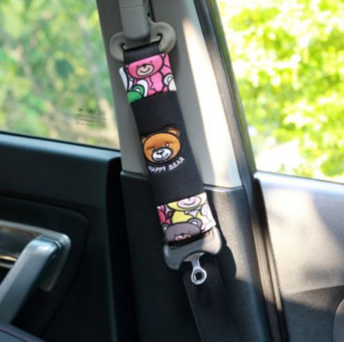 2pcs lovely happy bear series  automotive interior car seat belt cover