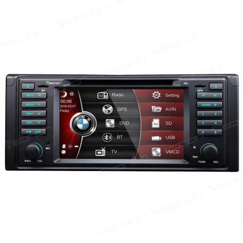 Map+car dvd gps player navigation 7&#034; touch screen for bmw 5 e39 radio bt mp3 f