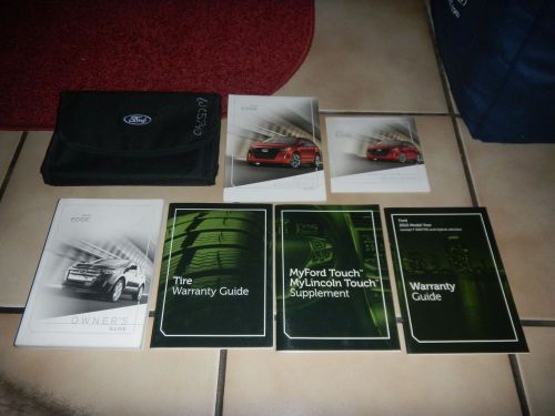 2012 ford edge owners manual set with case + free shipping