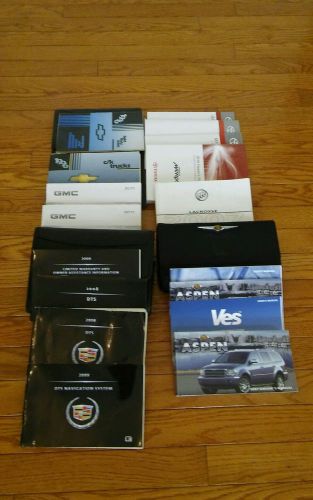 Lot of 6 car owners manuals
