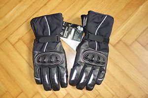 Motorcycle gloves leather wind&amp;waterproof 3m thinsulate kevlar quality