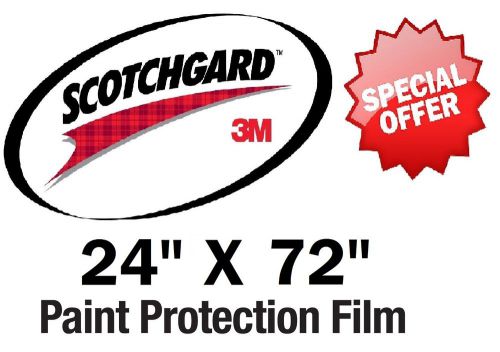 Bulk roll film 24&#034; x 72&#034; genuine 3m scotchgard paint protection clear bra