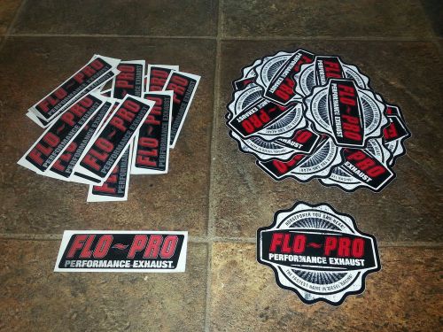 Decals stickers lot of 30 new flo-pro performance diesel exhaust free shipping!