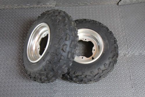 Dunlop kt851 front tires aluminum wheels rims yamaha banshee yfz450 raptor b-93