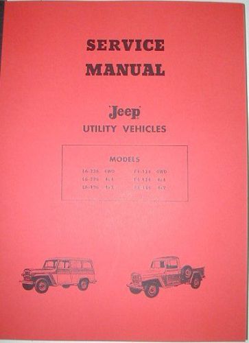 1946 - 1965 jeep l &amp; f series truck utility repair shop service manual
