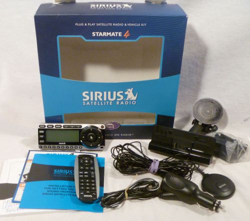 Sirius xm starmate 4 plug and play satellite radio vehicle kit portable st4-tk1