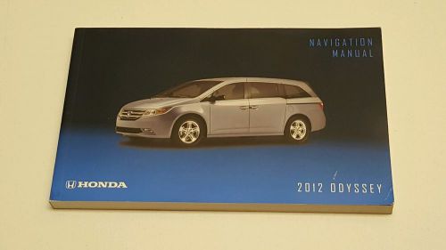 2012 honda odyssey navigation system owners manual user guide