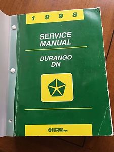 1998 dodge durango factory service shop manual chrysler, free shipping!