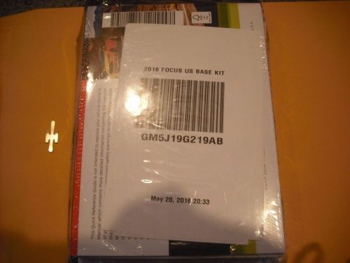 2016 ford focus   owners manual &amp; case  ( new in wrapper)