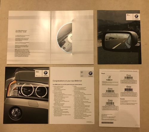 2016 bmw x3 owners manual, navigation manual complete set with case