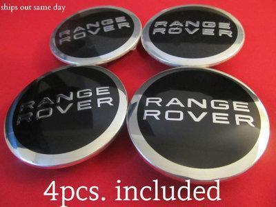 4pcs land range rover superchared wheel center caps hub set cap matte black