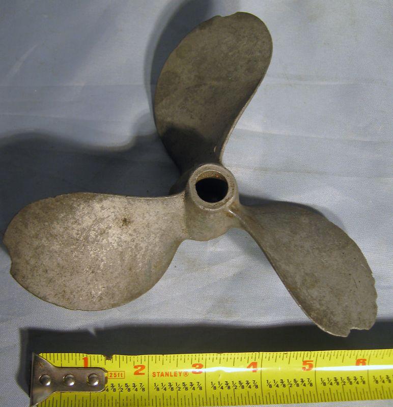 Vintage 3 blade aluminum boat outboard propeller for repair or decoration