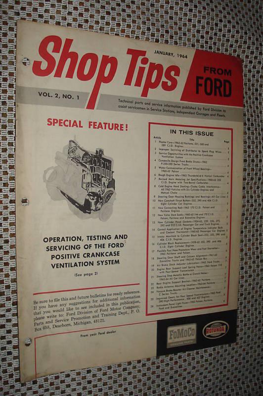 1964 ford positive crankcase ventilation rare shop tips