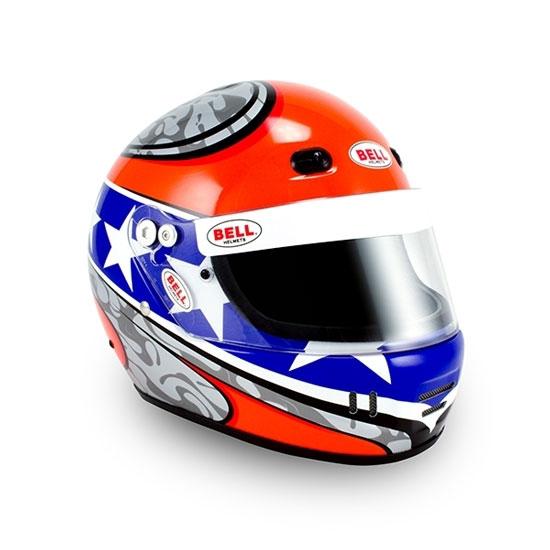 New bell 2029236 sport lightweight racing helmet, rebel design medium, sa10
