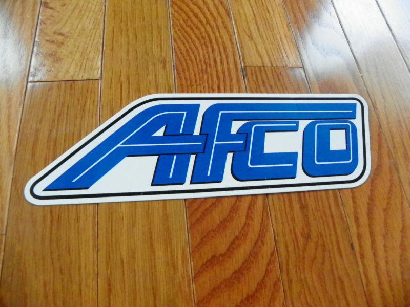 Afco large sticker decal vintage 