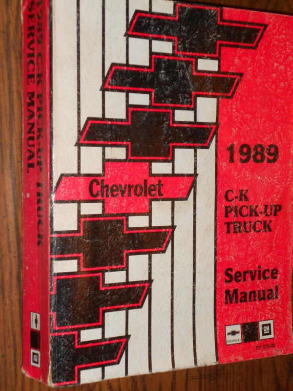 1989 chevrolet truck shop manual c/k 1500-3500 original g.m. book