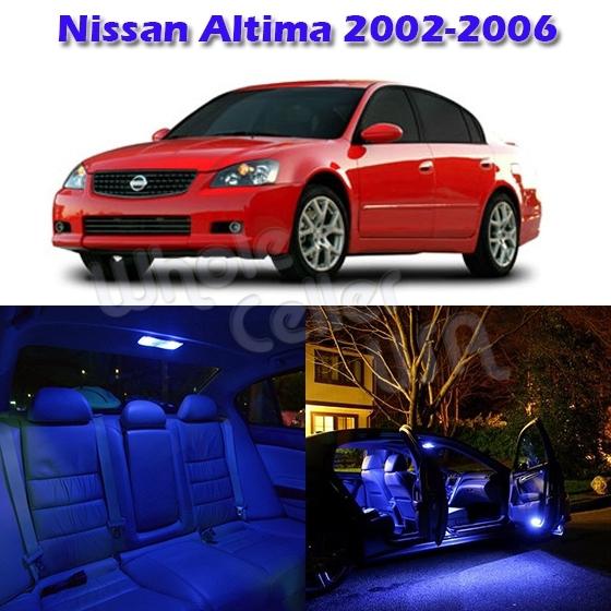 7 blue interior map dome door courtesy trunk light package for nissan altima
