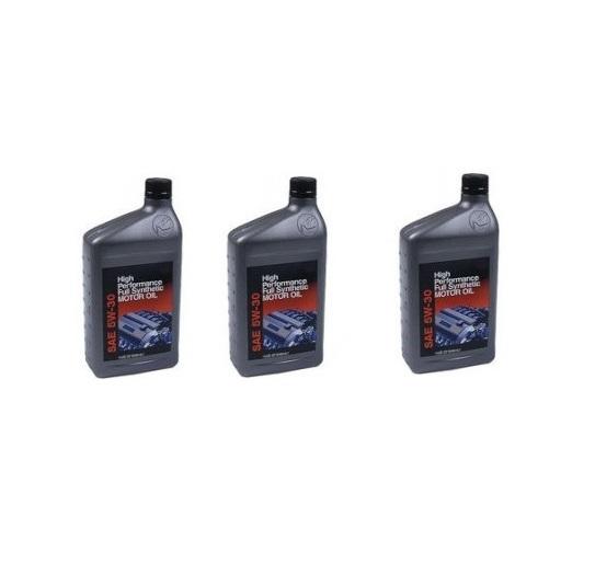 Bmw 5w-30 synthetic set of 3 bottles motor oil oem 07510017866