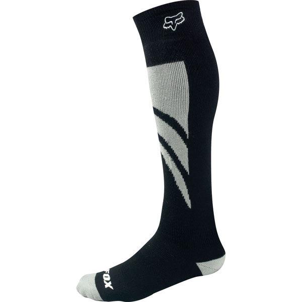 Black/grey m fox racing fri thick socks