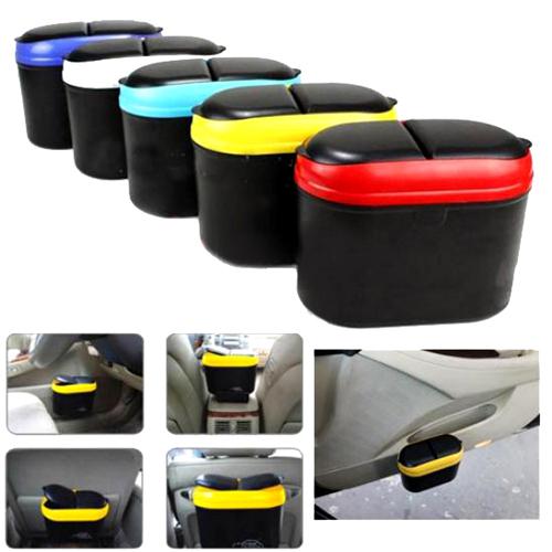 New car auto trash garbage dust rubbish bin can box holder hook various colors