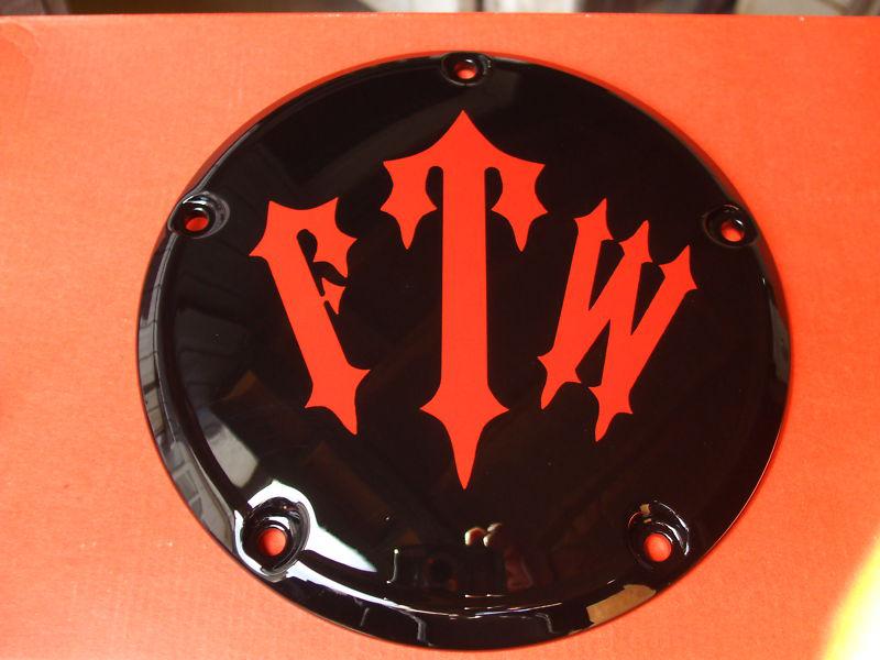 Harley derby cover ( ftw  in  orange )  touring, custom made cover 